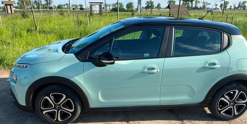 Citroen C3 cena 45900 przebieg: 57600, rok produkcji 2019 z Zduńska Wola małe 67